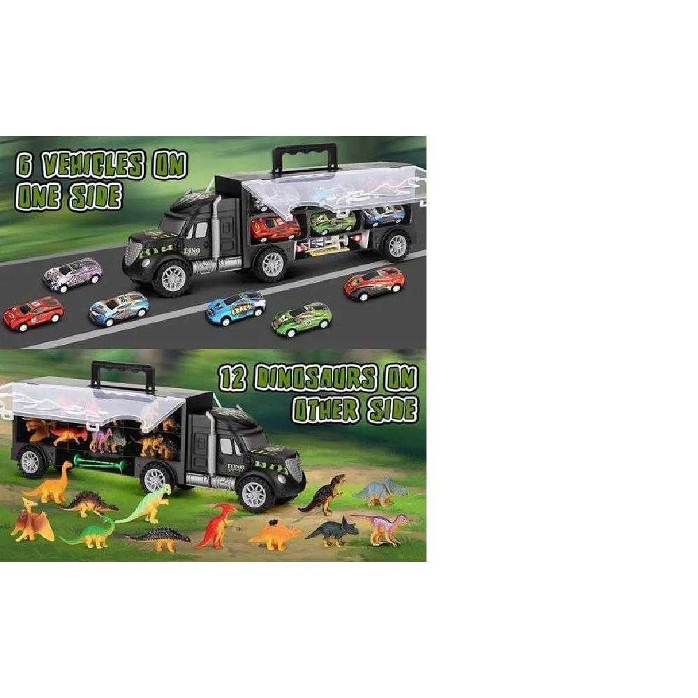 JUGUETE CARS01 DE CAMIÓN TRANSPORTADOR DINOSAURIO VEHÍCULO 37 PCS - 2