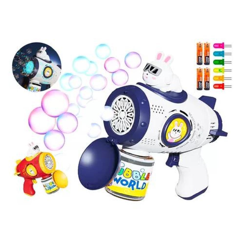 PISTOLA LANZA BURBUJAS LIQUIDO AGUA NIÑOS LED PLAYA JUGUETE - 1
