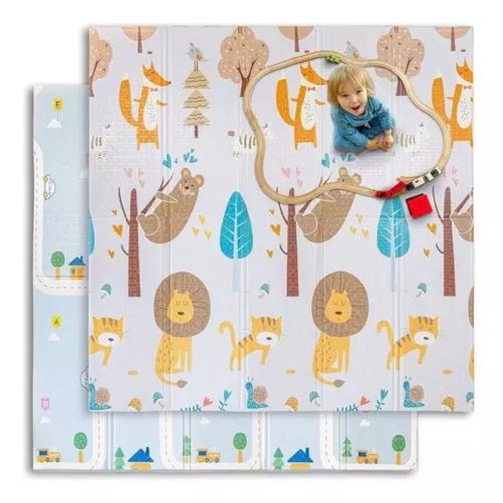 ALFOMBRA ALF17 ANTIGOLPES NIÑOS BEBÉS PLEGABLE 200*150 CM MULTICOLOR - 1