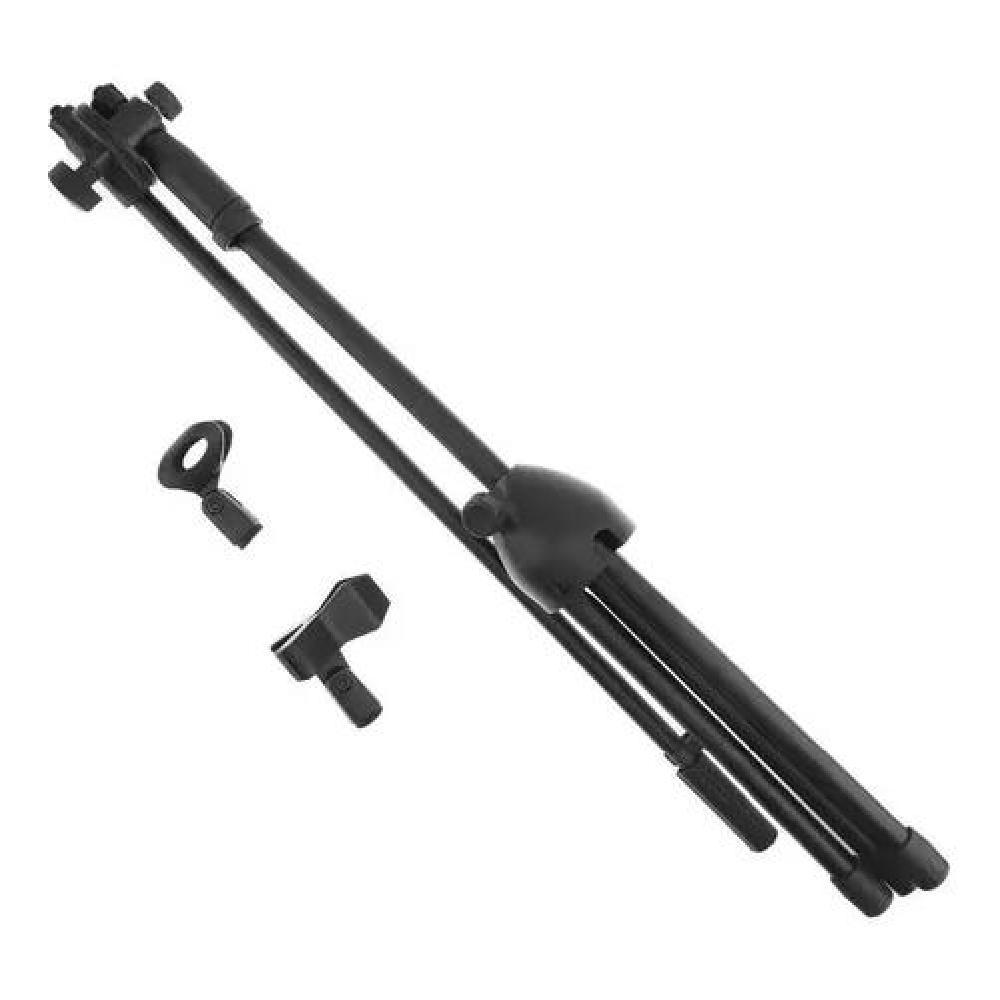SOPORTE MICRÓFONO ATRIL CON BOOM PROFESIONAL PEDESTAL NEGRO - 3