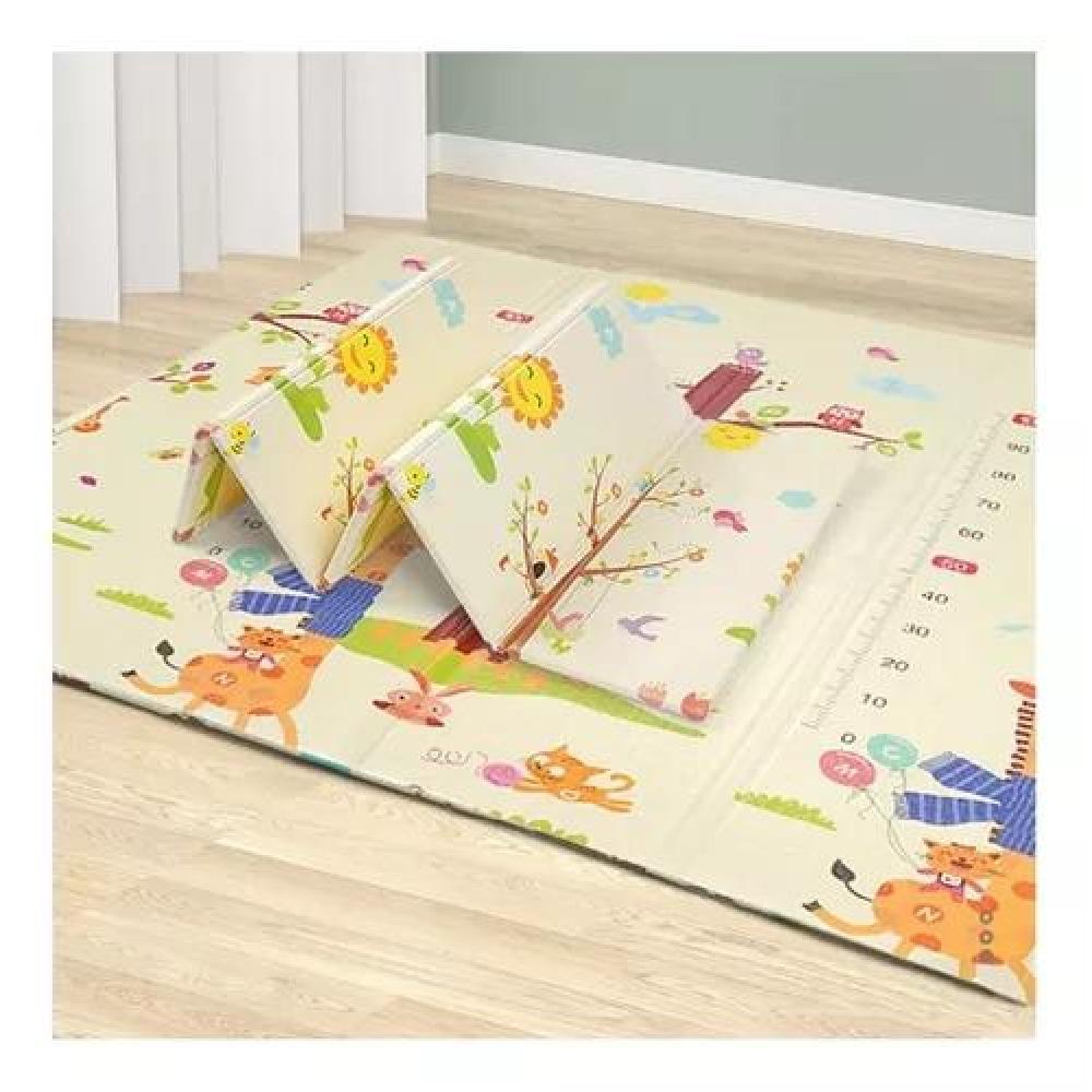 ALFOMBRA ALF10 ANTIGOLPES BEBÉ PLEGABLE 200X180X1 CM CON BOLSA MULTICOLOR - 3