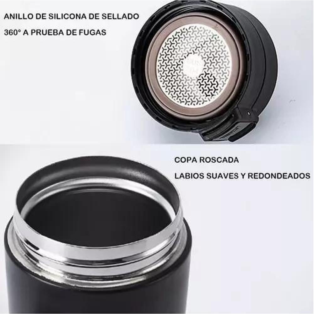 TERMO DE CAFÉ DE ACERO INOXIDABLE TAZA D AGUA CALIENTE 380ML - 8