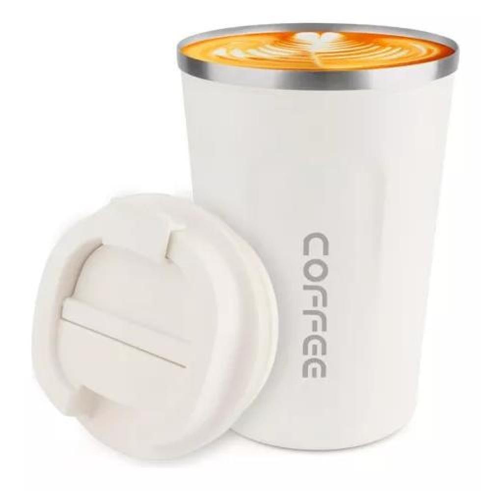 TERMO PARA CAFE VASO TÉRMICO MUG 380ML 13OZ SELLABLE BLANCO - 1