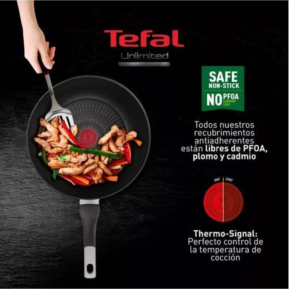 SARTEN 26 CM UNLIMITED TEFAL COLOR NEGRO - 4
