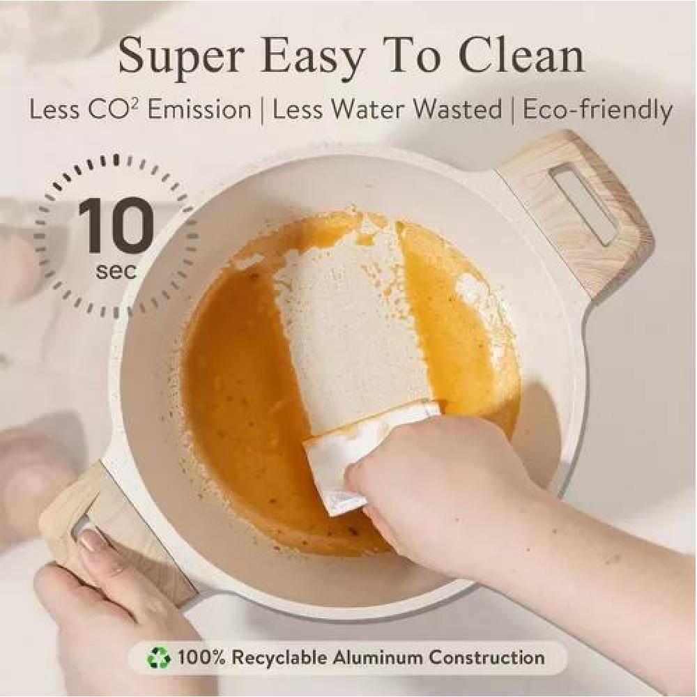 BATERIA COCINA 7PZS ANTIADHERENTE CERAMIC PROFESIONAL OLLAS - 5