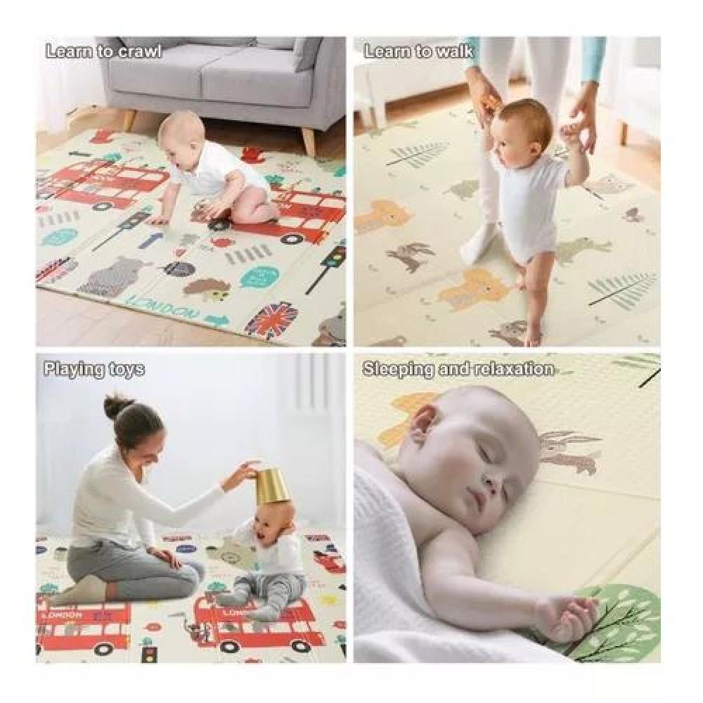 ALFOMBRA ALF2 ANTIGOLPES NIÑOS BEBÉS PLEGABLE 200*180 CM MULTICOLOR - 2