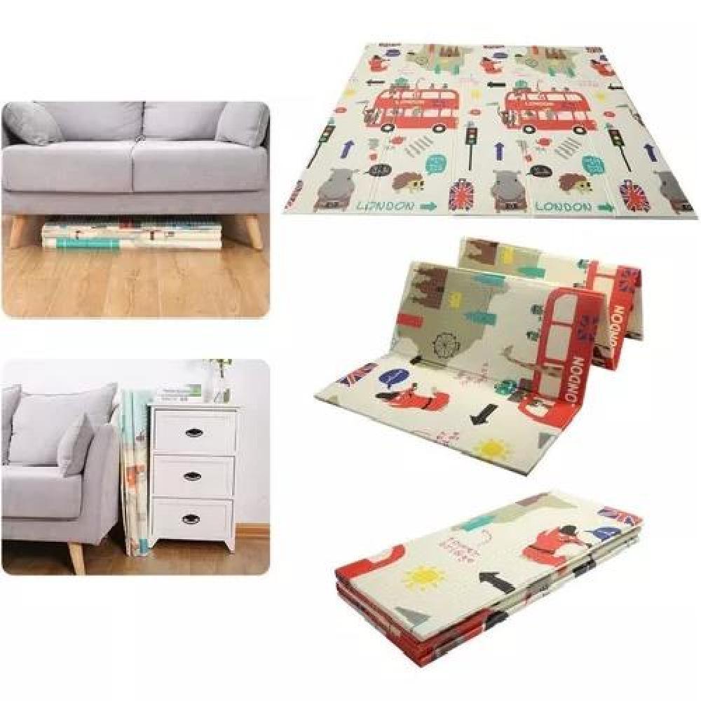 ALFOMBRA ALF2 ANTIGOLPES NIÑOS BEBÉS PLEGABLE 200*180 CM MULTICOLOR - 3