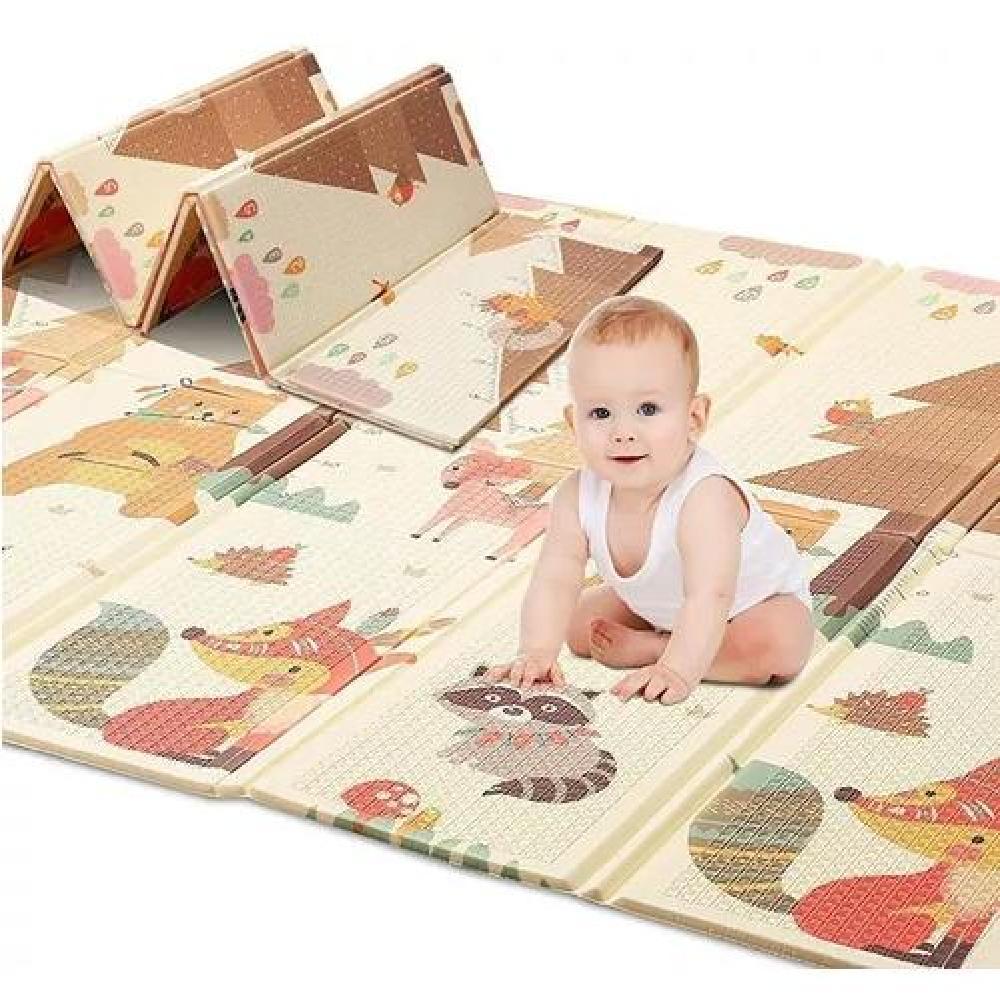 ALFOMBRA ALF4 ANTIGOLPES NIÑO BEBÉ CON BOLSO 180X200X1 CM PREMIUM MULTICOLOR - 1