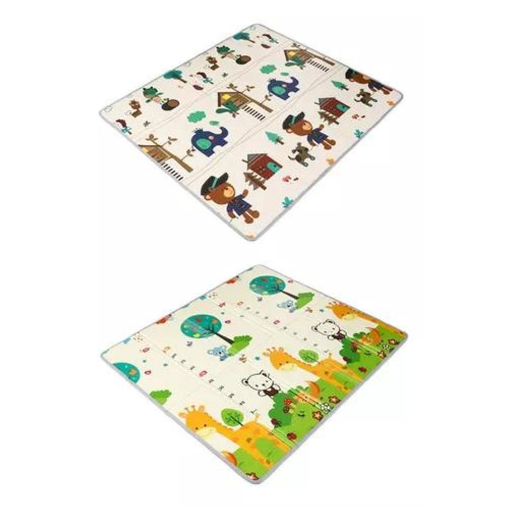 ALFOMBRA ALF8 ANTIGOLPES NIÑO BEBÉ CON BOLSO 180X200X2 CM PREMIUM MULTICOLOR - 1