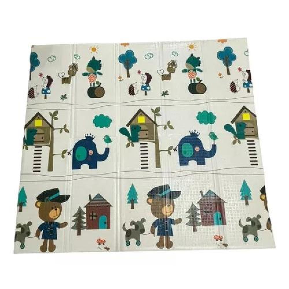 ALFOMBRA ALF8 ANTIGOLPES NIÑO BEBÉ CON BOLSO 180X200X2 CM PREMIUM MULTICOLOR - 3