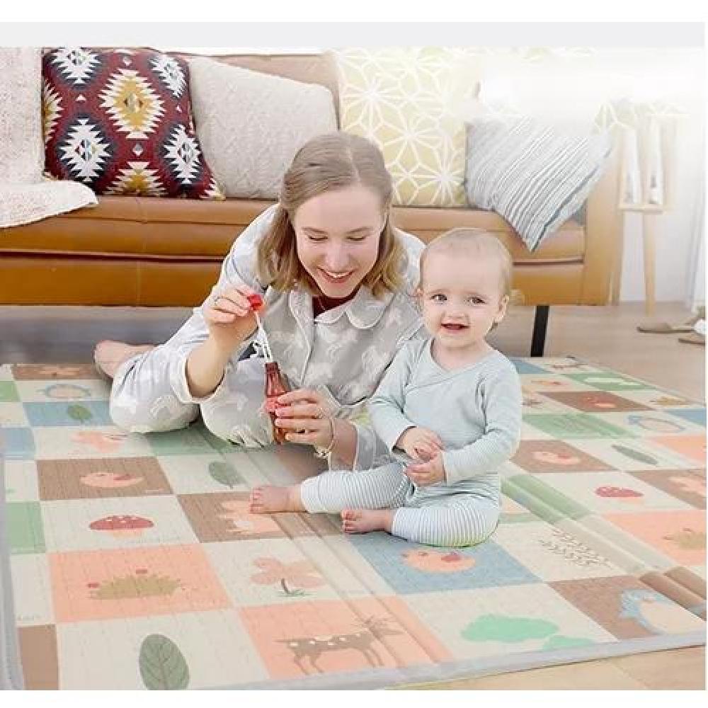 ALFOMBRA ALF8 ANTIGOLPES NIÑO BEBÉ CON BOLSO 180X200X2 CM PREMIUM MULTICOLOR - 5