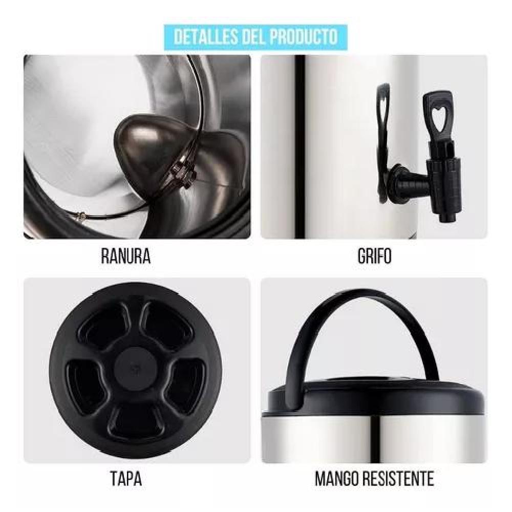 TERMO PARA AGUA CALIENTE TERMO 10LTS CALIENTE DISPENSADOR - 2