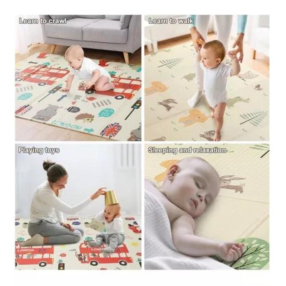 ALFOMBRA ALF5 ANTIGOLPES NIÑOS BEBÉS PLEGABLE 120*180 CM MULTICOLOR - 2
