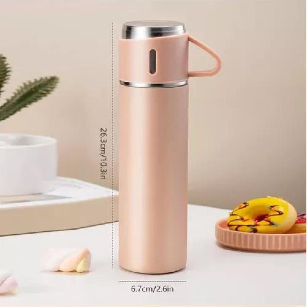 TERMO 500 ML CON TAZA PARA TÉ Y CAFÉ ACERO INOXIDABLE - 2