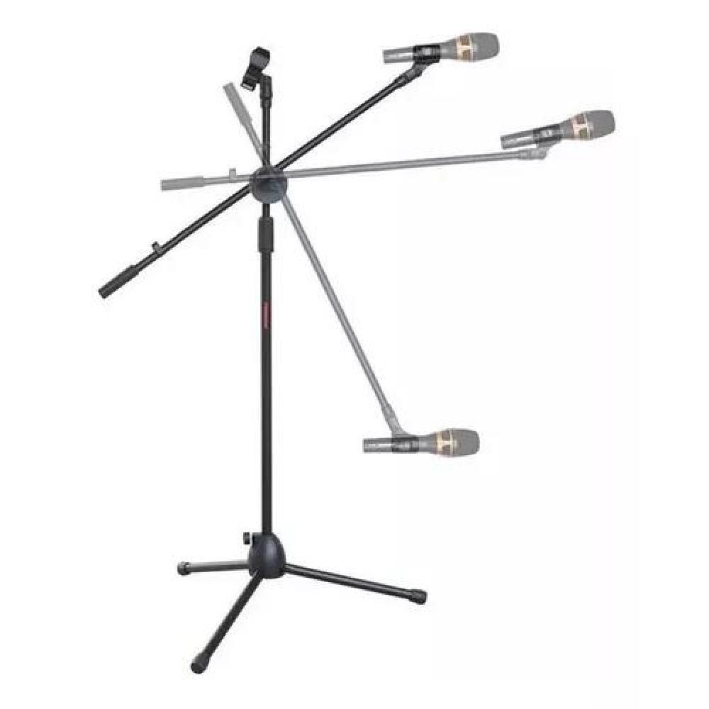 ATRIL MICRÓFONO SOPORTE PEDESTAL PROFESIONAL AJUSTABLE NEGRO - 2