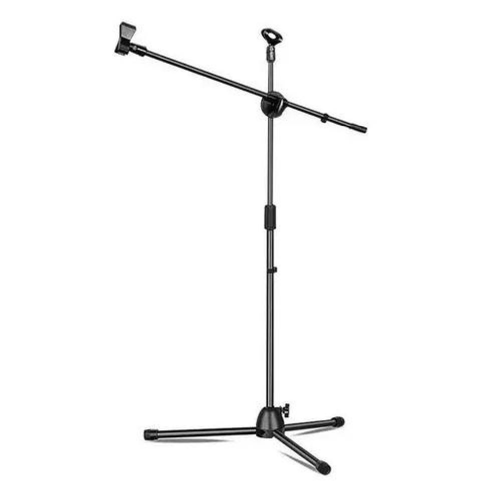 ATRIL MICRÓFONO SOPORTE PEDESTAL PROFESIONAL AJUSTABLE NEGRO - 3