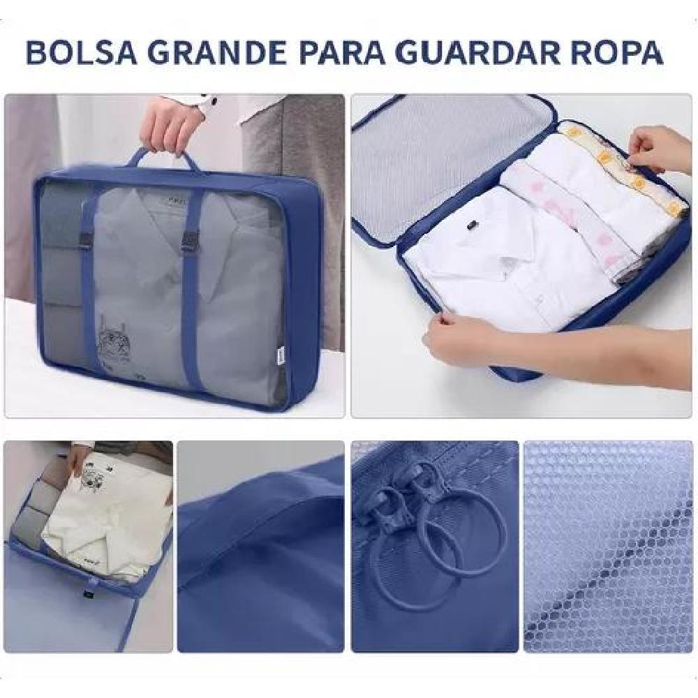 BOLSAS VIAJE 8 EN 1 COLOR AZUL ACERO - 4