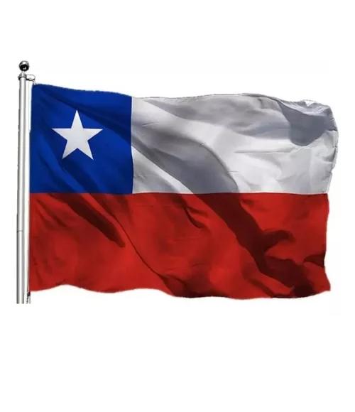 BANDERA CHILENA TELA REFORZADA PREMIUM 140*210CM CHILE BANDER4 - 1