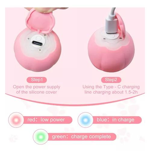 3 BOLAS INTELIGENTES PARA GATOS RECARGABLES POR USB CON LUZ - 2