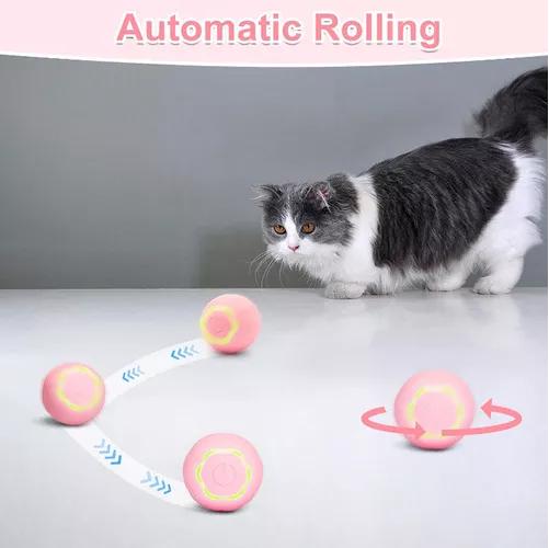 3 BOLAS INTELIGENTES PARA GATOS RECARGABLES POR USB CON LUZ - 5