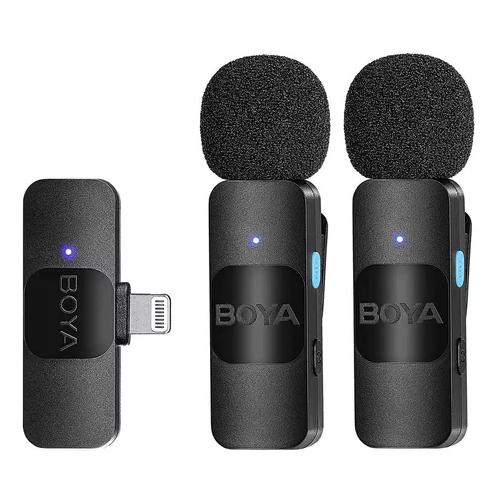 PACK X2 MICRÓFONO INALÁMBRICO SOLAPA LAVALIER BOYA BY-VIPHONE - 7
