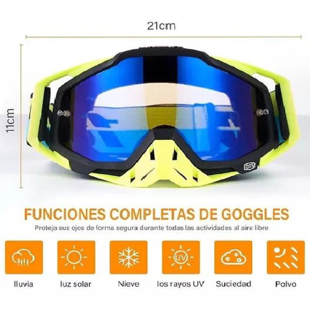 ANTIPARRAS DE MOTOCROSS PARA DEPORTES EXTREMOS COLOR AMARILLO - 6