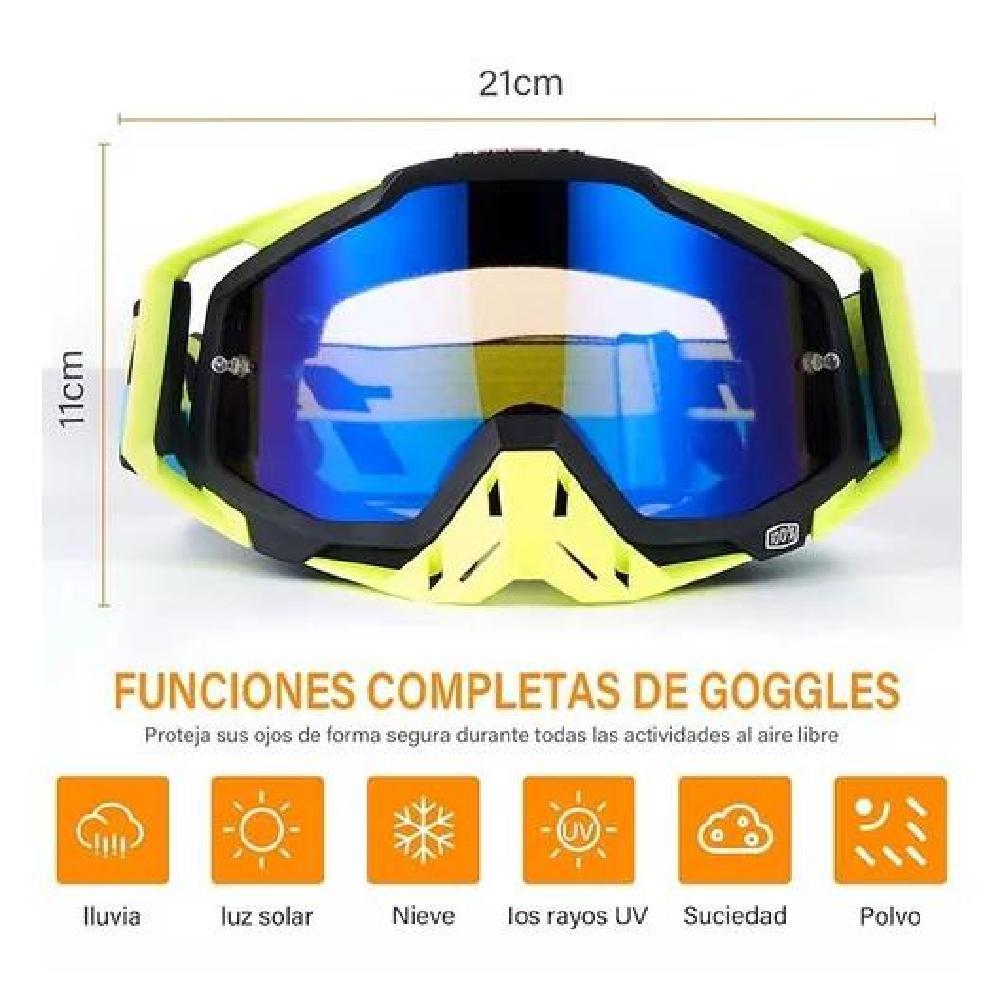 ANTIPARRAS DE MOTOCROSS PARA DEPORTES EXTREMOS COLOR AZUL - 6