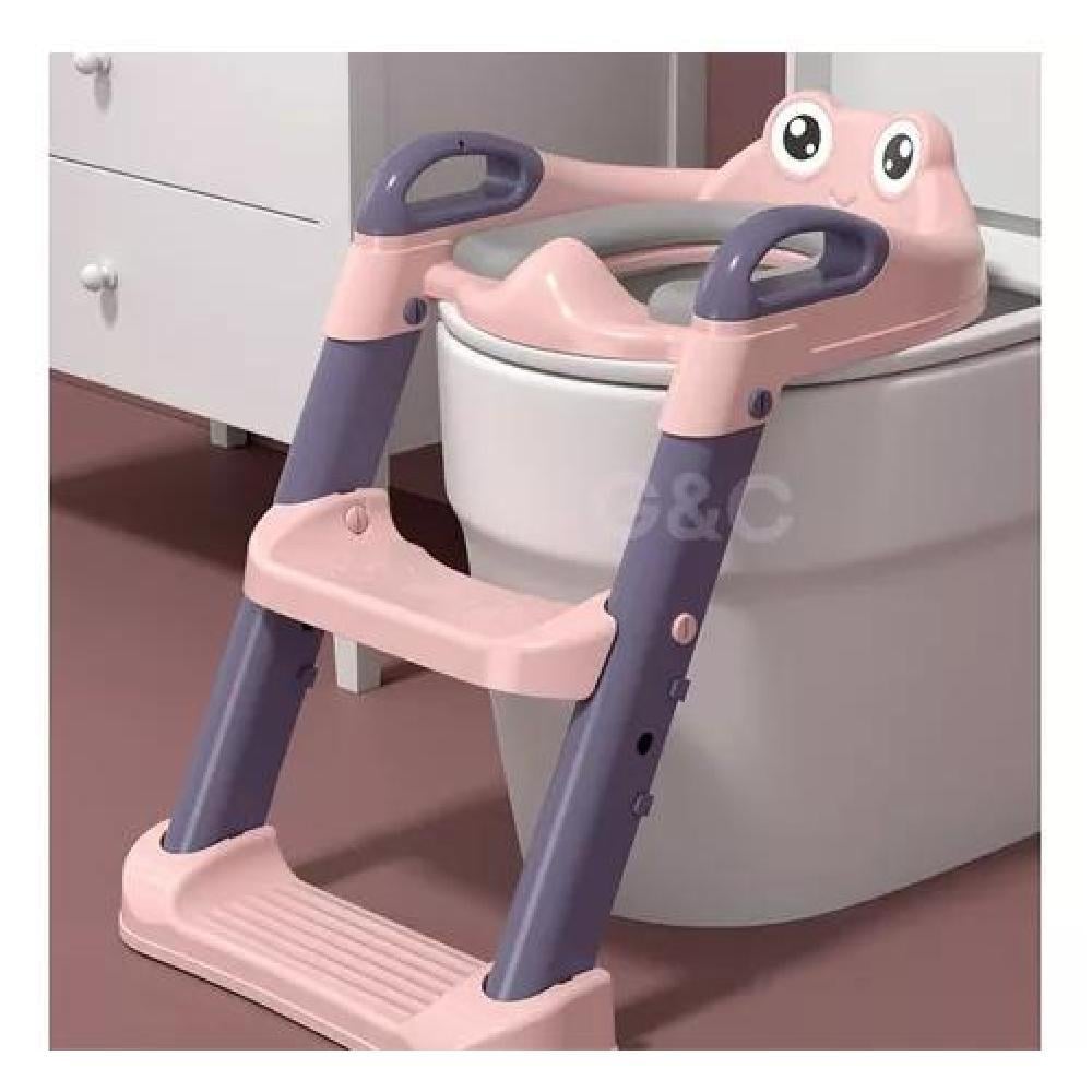 ASIENTO PEL14 ENTRENADOR BAÑO CON ESCALERA Y AGARRADERA NIÑOS MORADO - 2