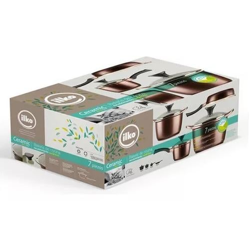 BATERIA DE COCINA 7 PZS ANTIADHERENTE CERAMIC PROFESIONAL IL - 5
