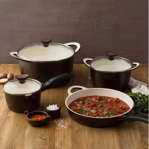 BATERIA DE COCINA 7 PZS ANTIADHERENTE CERAMIC PROFESIONAL IL - 6