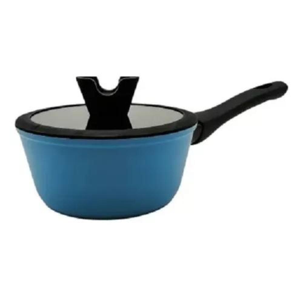 BATERÍA DE COCINA KEEP OLLAS ANTIADHERENTES DIAMOND 7 PIEZAS COLOR AZUL - 4