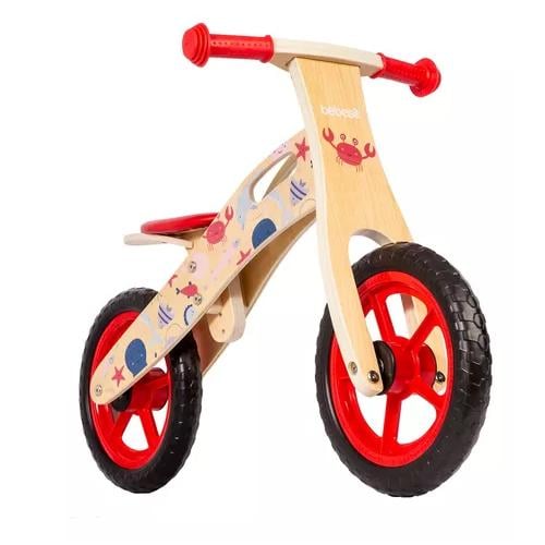 BICICLETA DE EQUILIBRIO BICI2 APRENDIZAJE MADERA OCÉANO ROJO - 2
