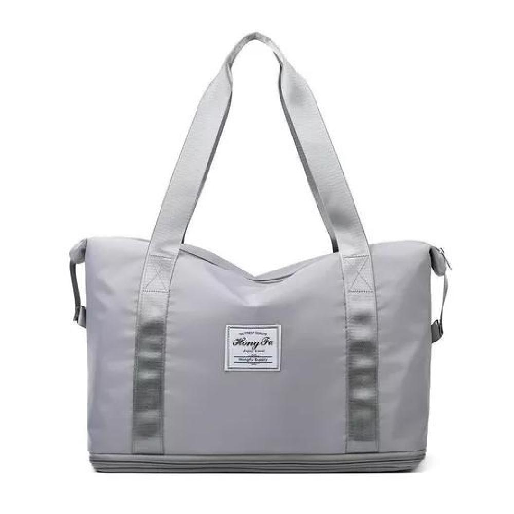 BOLSA GRAN CAPACIDAD PARA VIAJES HOMBRES Y MUJERES DEPORTES2 GRIS - 1