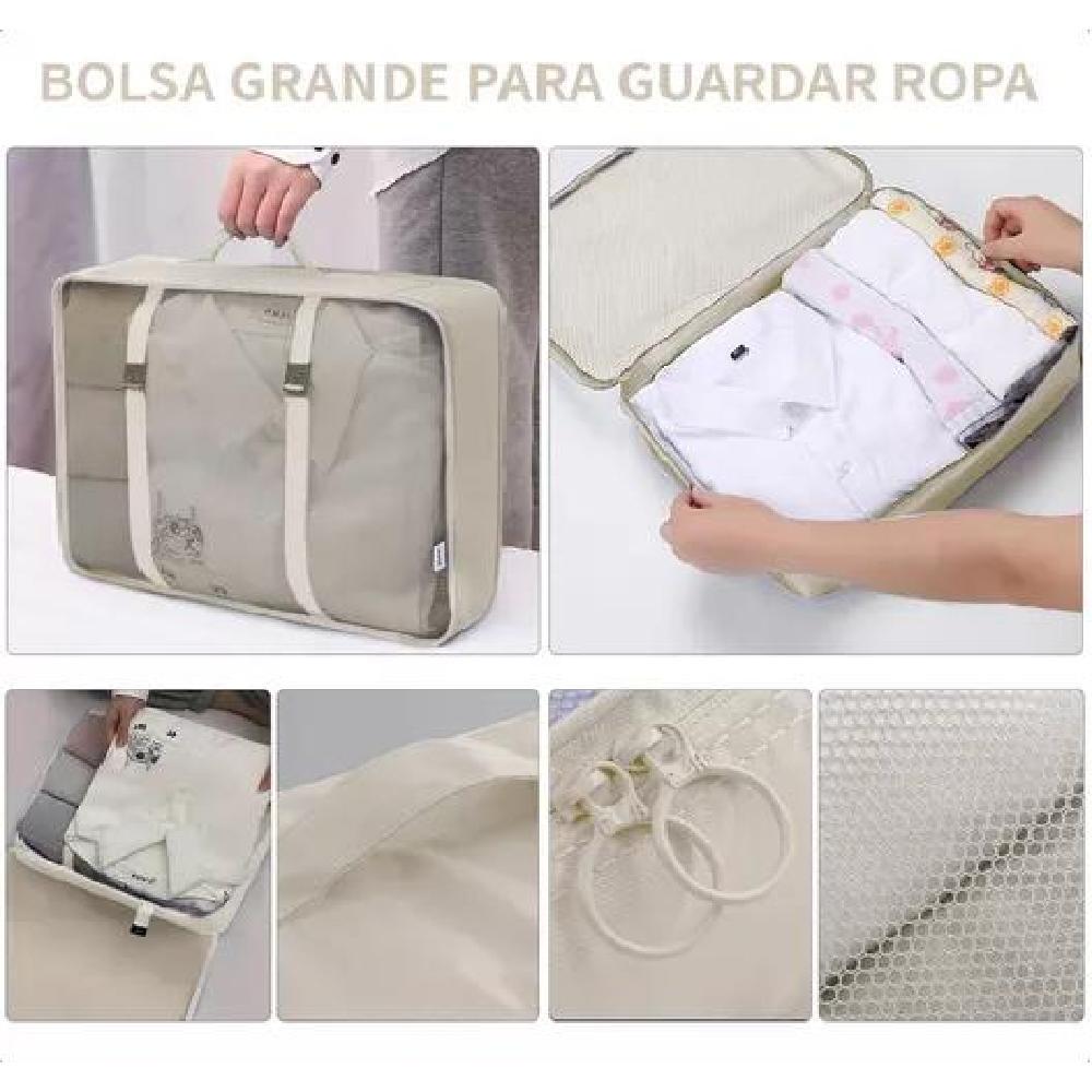 BOLSAS VIAJE 8 EN 1 COLOR BEIGE ACERO - 4