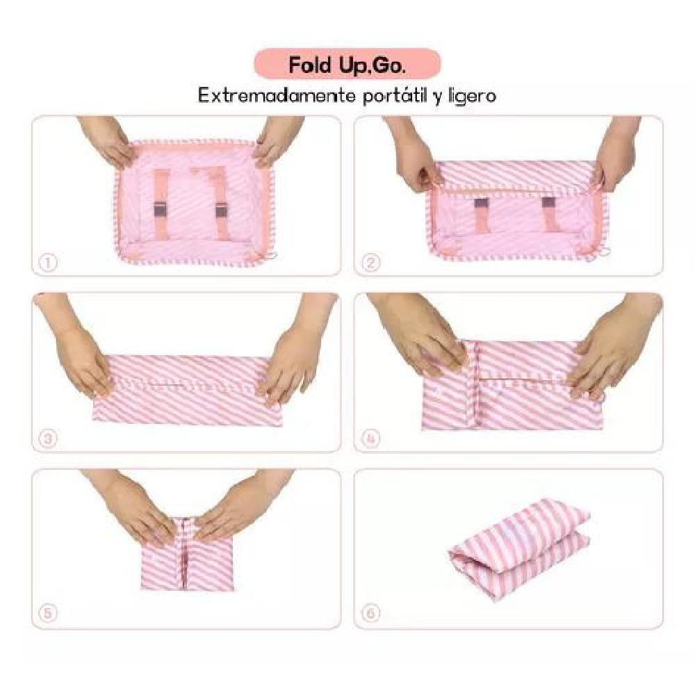 BOLSAS VIAJE 8 EN 1 ORGANIZADORAS MALETA COLOR BLANCO ACERO - 5