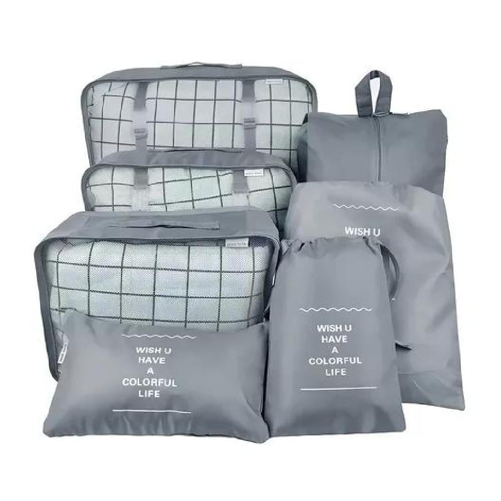 BOLSAS VIAJE ORGANIZADOR 7 ES 1 COLOR GRIS ACERO - 1