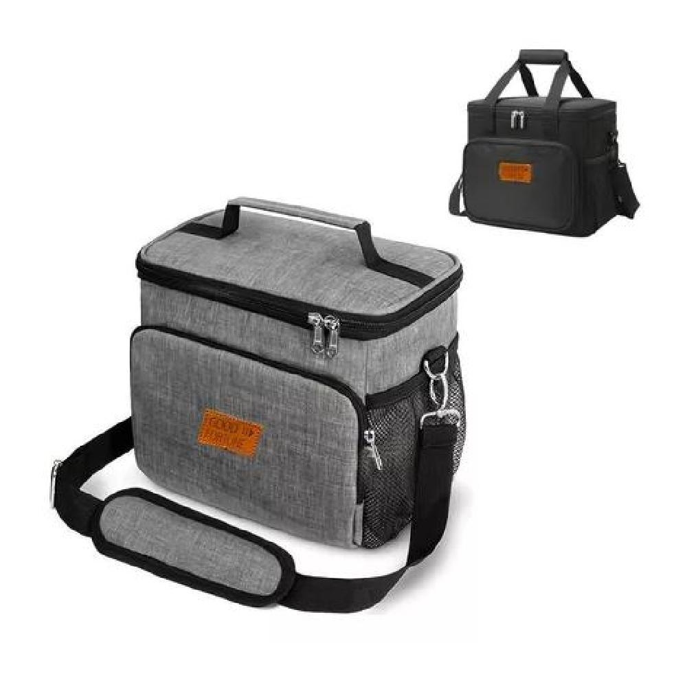 BOLSO LONCHERA TERMICA PARA ALMUERZO COLACION LUNCH COLOR GRIS - 1