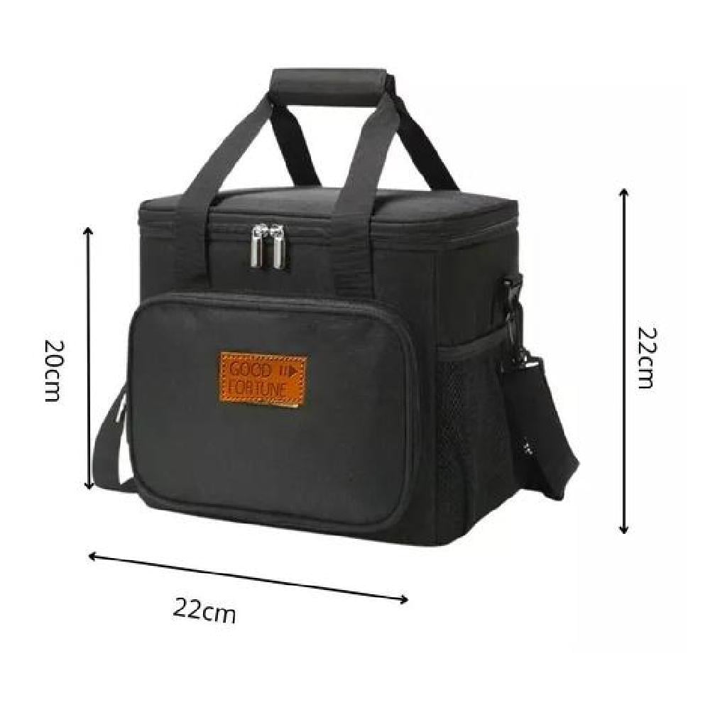 BOLSO LONCHERA TERMICA PARA ALMUERZO COLACION LUNCH COLOR GRIS - 2