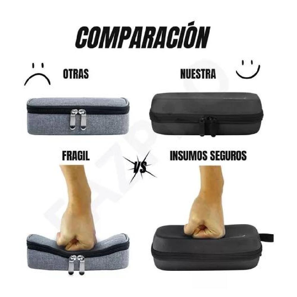 BOLSO + ESTUCHE COOLER PORTA INSULINA DIABÉTICOS + 4 HIELOS ACERO - 5