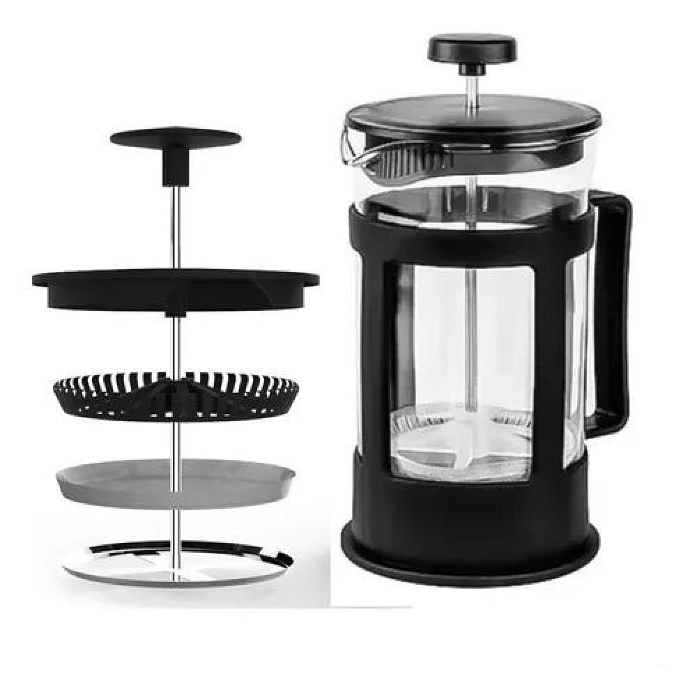 CAFETERA FRANCESA 350ML PRENSA FRANCESA ESPUMADORA - 4