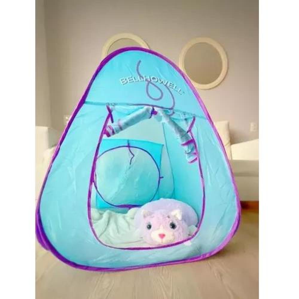 CARPA 3 EN 1 MORADO PELUCHE CASA PARA NIÑAS NIÑOS CARPA PLEGABLE COLOR - 1
