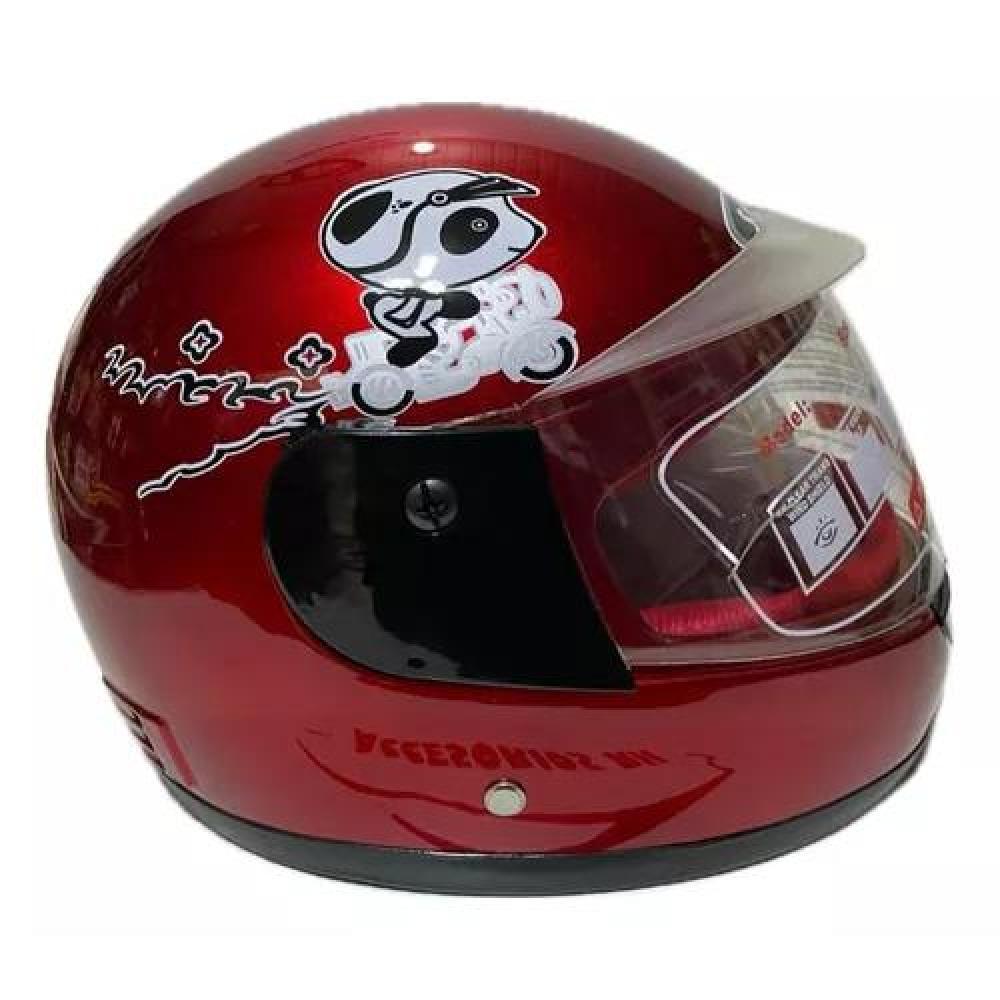 CASCO DE MOTO PARA NIÑOS Y NIÑAS DE 3 A 12 AÑOS ROJO - 2