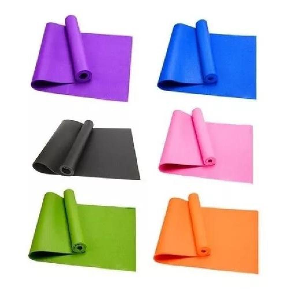 COLCHONETA MAT YOGA MANTA CON BOLSO DEPORTE 4MM 173X61CM NEGRO - 2