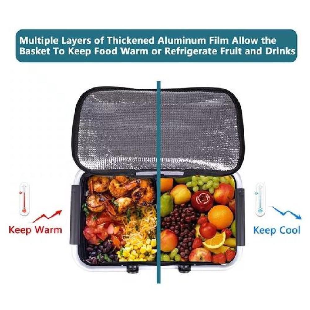 COOLER BASKET BOLSO TÉRMICO CANASTA CAMPING PLEGABLE 22L ACERO - 2