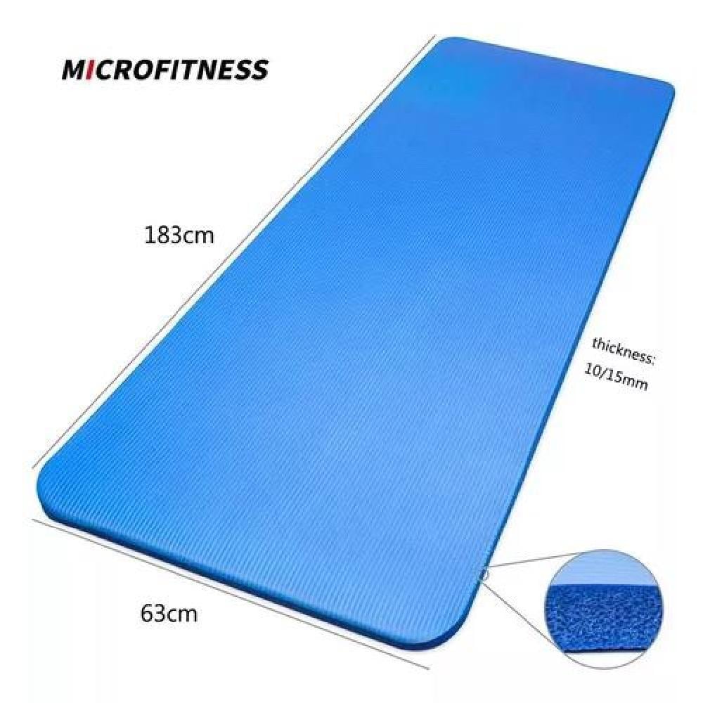 COLCHONETA YOGA MAT PILATES 15MM + CORREA + BOLSO TRANSPORTE - 3