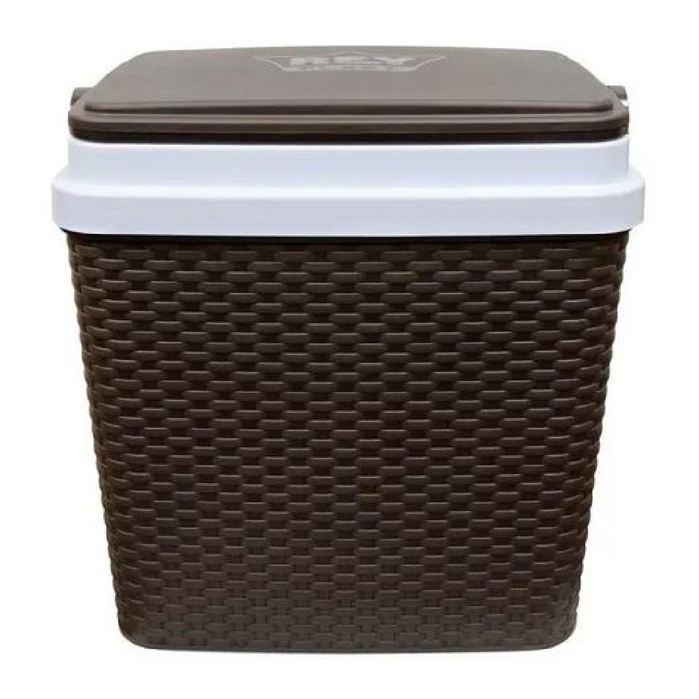 COOLER NEVERA RATAN 35 LT ACERO - 6