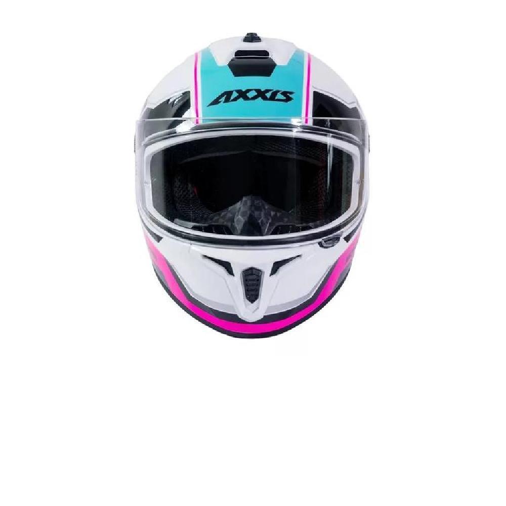CASCO DE MOTO AXXIS DRAKEN S SONAR A8 ROSA FLUOR BRILLO - 5