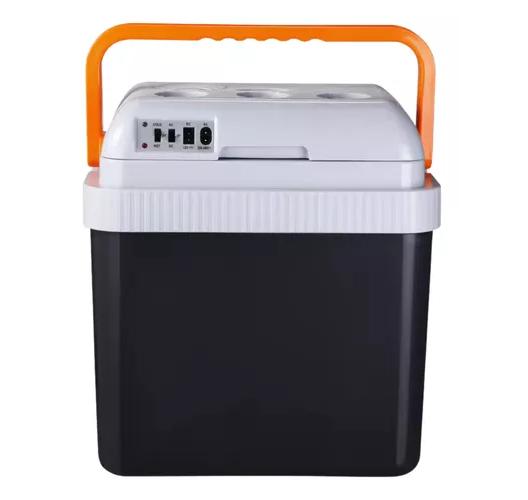 COOLER ELÉCTRICO 24 LT 12V AUTOS O ENCHUFE AC / DC COLOR GRIS LERNEN 24L ACERO - 1