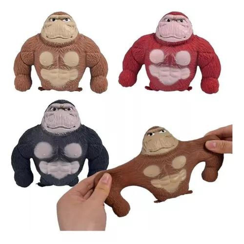 JUGUETE ANTIESTRÉS SQUISHY GORILLA PEQUEÑO COLOR CAFÉ - 1