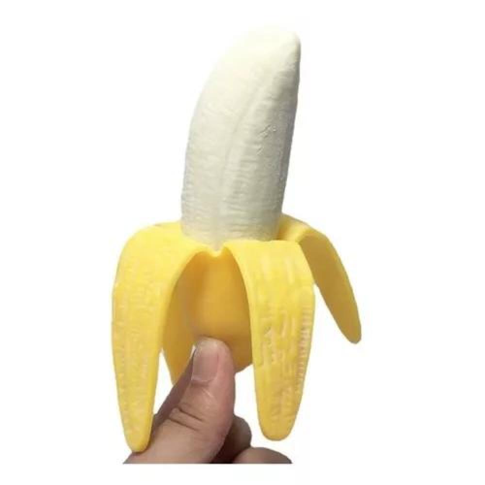 JUGUETE ANTIESTRÉS SQUISHY BANANA REALISTA SUAVE Y ELÁSTICA - 2